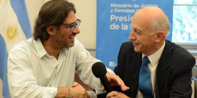 Eduardo Casal junto al exministro de Justicia de Macri, Germán Garavano.