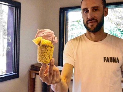 Emprendedor crea helados artesanales en los bosques patagónicos