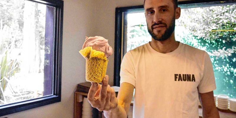 Emprendedor crea helados artesanales en los bosques patagónicos