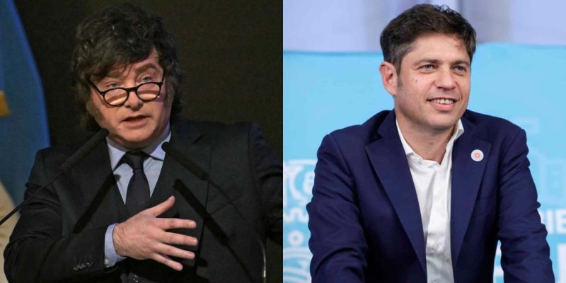 Encuesta mide rechazo a Milei y Kicillof rumbo a 2027